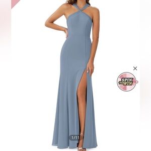 Azazie “Rue” in Dusty Blue - 14 (free shipping)